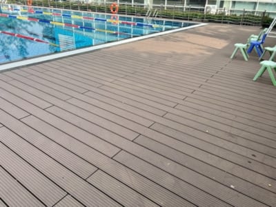 thi công chống trượt cho bể bơi