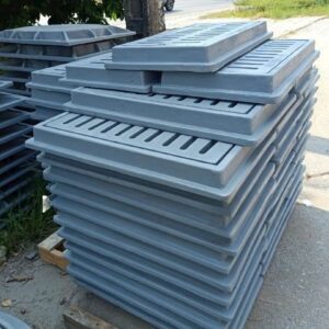 Song Chắn Rác Composite CTPRO kích thước 430x860x50mm (khung 530x960x80mm)